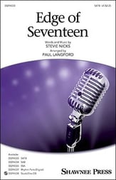 Edge of Seventeen SATB choral sheet music cover